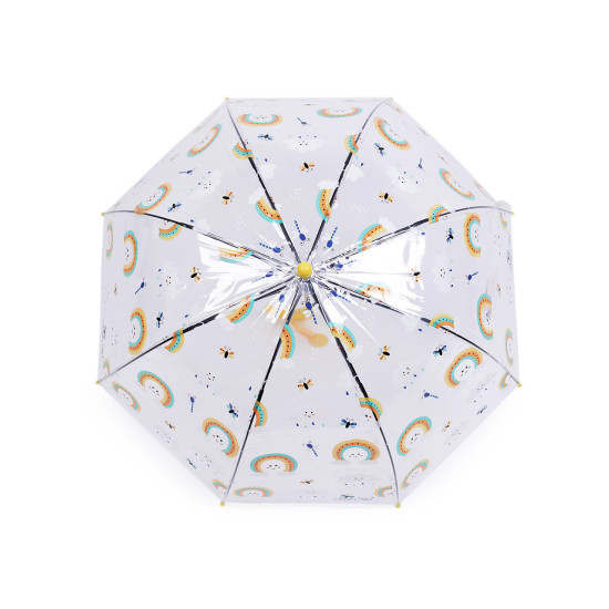 Parasol dziecięcy automatyczny przezroczysty - Żółty (4 Sztuki) Parasol dziecięcy automatyczny przezroczysty - Żółty (4 Sztuki)