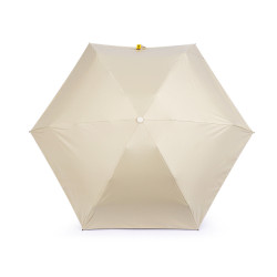 Folding mini umbrella in a case - Creamy light (1 Piece)
