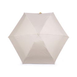 Folding mini umbrella in a case - Lightbeige (1 Piece)