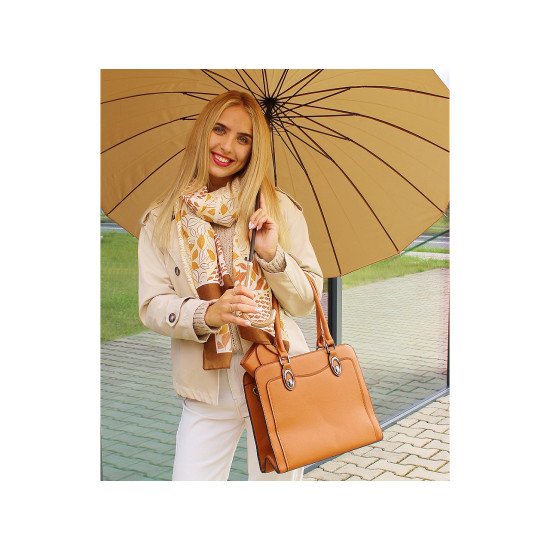 Damen regenschirm automatik - Beige (1 Stück) Damen regenschirm automatik - Beige (1 Stück)