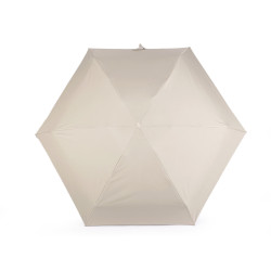 Folding mini umbrella with case - Lightbeige (1 Piece)