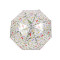 Automatikschirm für damen/mädchen transparent, wiesenblumen - Dunkelbeige (1 Stück)