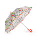 Parasol damski / dziewczęcy przezroczysty automatyczny polne kwiaty - Brązowy (1 Sztuka) Parasol damski / dziewczęcy przezroczysty automatyczny polne kwiaty - Brązowy (1 Sztuka)