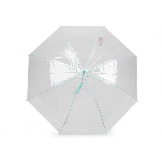 Parasol damski / dziewczęcy przezroczysty automatyczny - Miętowy (3 Sztuki) Parasol damski / dziewczęcy przezroczysty automatyczny - Miętowy (3 Sztuki)
