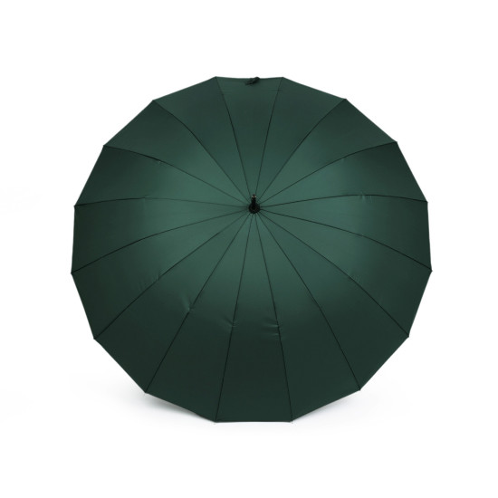 Grand parapluie familial avec manche en bois - Vert foncé (4 Pièces) Grand parapluie familial avec manche en bois - Vert foncé (4 Pièces)