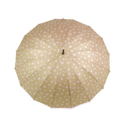 Parasol damski automatyczny kwiaty - Kremowy (1 Sztuka)