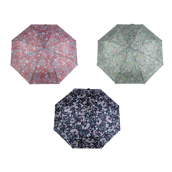 Parasol damski składany automatyczny - Zielony (3 Sztuki) Parasol damski składany automatyczny - Zielony (3 Sztuki)