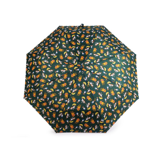Parasol damski składany automatyczny pieski - Granatowy (4 Sztuki) Parasol damski składany automatyczny pieski - Granatowy (4 Sztuki)