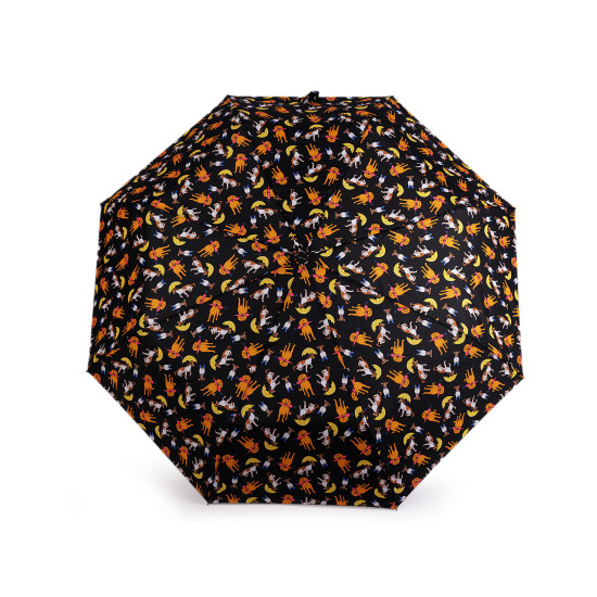 Parasol damski składany automatyczny pieski - Granatowy (4 Sztuki) Parasol damski składany automatyczny pieski - Granatowy (4 Sztuki)