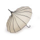 Parasol damski pagoda z skórzaną rękojeścią - Czarny (3 Sztuki) Parasol damski pagoda z skórzaną rękojeścią - Czarny (3 Sztuki)
