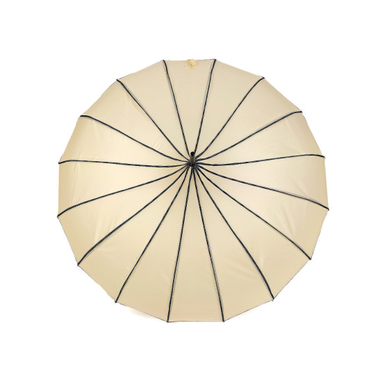 Parasol damski pagoda z skórzaną rękojeścią - Czarny (3 Sztuki) Parasol damski pagoda z skórzaną rękojeścią - Czarny (3 Sztuki)