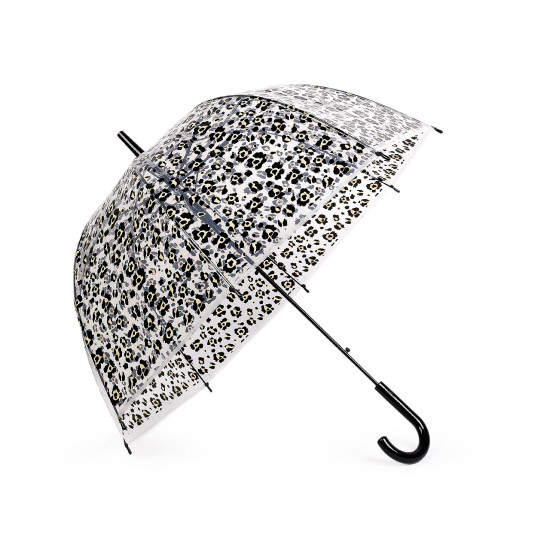 Parasol damski / dziewczęcy przezroczysty automatyczny lampart - Jasnybeżowy (1 Sztuka) Parasol damski / dziewczęcy przezroczysty automatyczny lampart - Jasnybeżowy (1 Sztuka)