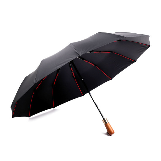 Men's auto-open / auto-close umbrella - Black (2 Pieces) Men's auto-open / auto-close umbrella - Black (2 Pieces)