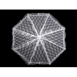 Wedding decorative lace umbrella - White (1 Piece)