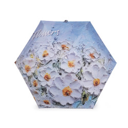 Mini umbrelă pliabilă pentru femei - Bleu gris (1 Bucată)