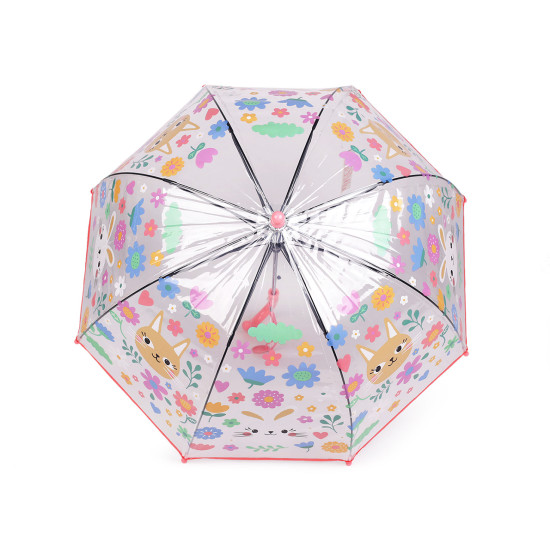 Parasol dziecięcy przezroczysty automatyczny - Jasnyniebieski (4 Sztuki) Parasol dziecięcy przezroczysty automatyczny - Jasnyniebieski (4 Sztuki)