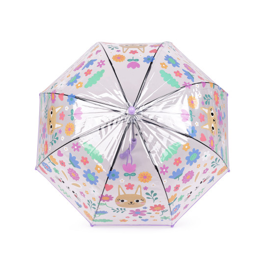 Parasol dziecięcy przezroczysty automatyczny - Jasnyniebieski (4 Sztuki) Parasol dziecięcy przezroczysty automatyczny - Jasnyniebieski (4 Sztuki)