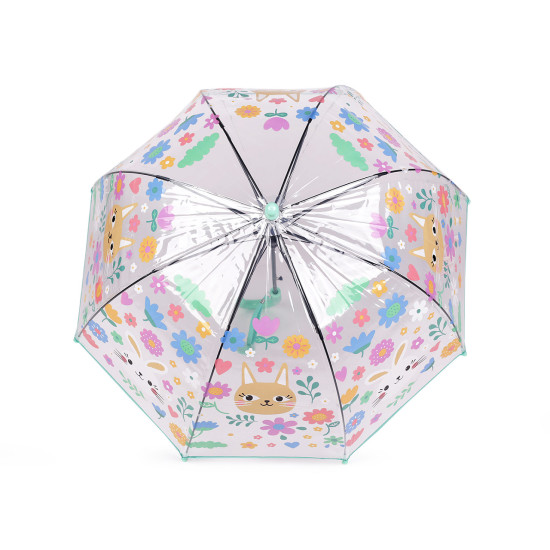 Parasol dziecięcy przezroczysty automatyczny - Jasnyniebieski (4 Sztuki) Parasol dziecięcy przezroczysty automatyczny - Jasnyniebieski (4 Sztuki)