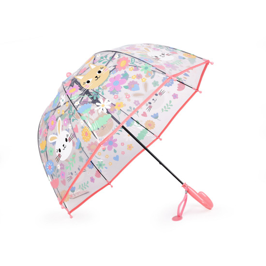 Parasol dziecięcy przezroczysty automatyczny - Jasnyniebieski (4 Sztuki) Parasol dziecięcy przezroczysty automatyczny - Jasnyniebieski (4 Sztuki)