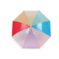 Parasol dziecięcy przezroczysty tęcza - White (1 Sztuka)