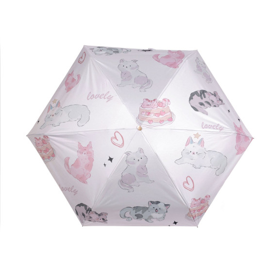 Parasol damski składany mini - Pudrowy (4 Sztuki) Parasol damski składany mini - Pudrowy (4 Sztuki)