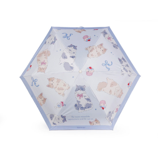 Parasol dziecięcy mini składany, kotek z rękojeścią łapka - Jasnybeżowy (3 Sztuki) Parasol dziecięcy mini składany, kotek z rękojeścią łapka - Jasnybeżowy (3 Sztuki)