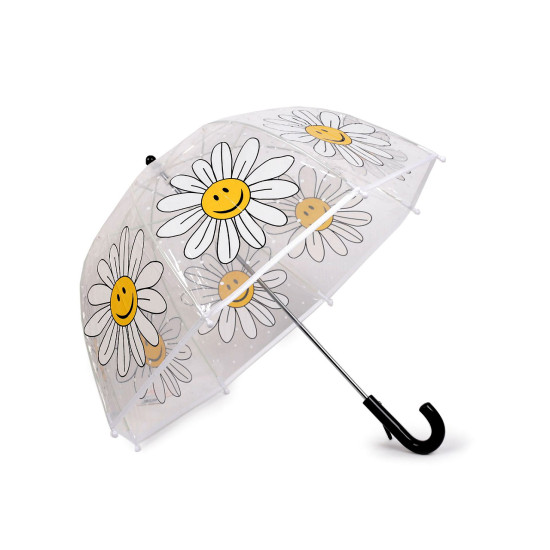 Parasol dziewczęcy przezroczysty kwiaty - Transparent (4 Sztuki) Parasol dziewczęcy przezroczysty kwiaty - Transparent (4 Sztuki)