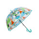 Parasol dziecięcy przezroczysty automatyczny dinozaury - Turkusowy (4 Sztuki) Parasol dziecięcy przezroczysty automatyczny dinozaury - Turkusowy (4 Sztuki)