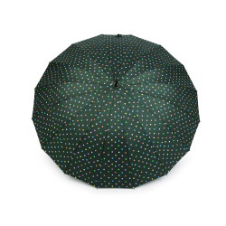 Parasol rodzinny duży w kropki - Zielony ciemny (1 Sztuka)