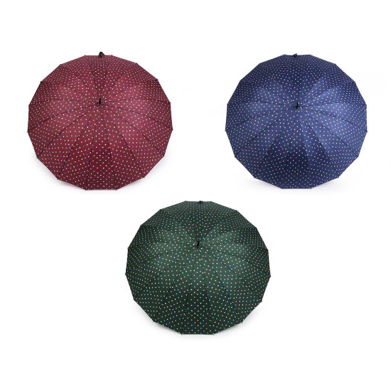 Parasol rodzinny duży w kropki - Różowofioletowy (1 Sztuka) Parasol rodzinny duży w kropki - Różowofioletowy (1 Sztuka)