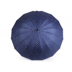 Parasol rodzinny duży w kropki - Granatowy (1 Sztuka)