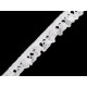 Cotton bobbin lace / elastic ruffle lace width 10 mm - White (1 Meter) Cotton bobbin lace / elastic ruffle lace width 10 mm - White (1 Meter)