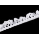 Cotton bobbin lace / elastic ruffle lace width 10 mm - White (1 Meter) Cotton bobbin lace / elastic ruffle lace width 10 mm - White (1 Meter)