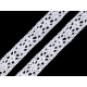 Bobina di pizzo in cotone, larghezza: 11 mm - Grigio (1 Metro) Bobina di pizzo in cotone, larghezza: 11 mm - Grigio (1 Metro)