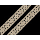 Bobina di pizzo in cotone, larghezza: 11 mm - Grigio (1 Metro) Bobina di pizzo in cotone, larghezza: 11 mm - Grigio (1 Metro)