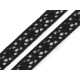 Bobina di pizzo in cotone, larghezza: 11 mm - Grigio (1 Metro) Bobina di pizzo in cotone, larghezza: 11 mm - Grigio (1 Metro)