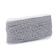 Bobina di pizzo in cotone, larghezza: 11 mm - Grigio (1 Metro) Bobina di pizzo in cotone, larghezza: 11 mm - Grigio (1 Metro)