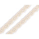 Bobina di pizzo in cotone, larghezza: 12 mm - Polvere (1 Metro) Bobina di pizzo in cotone, larghezza: 12 mm - Polvere (1 Metro)