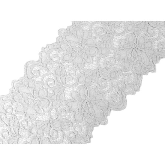 Koronka elastyczna szerokość 15 cm - Czarny (18 Metry) Koronka elastyczna szerokość 15 cm - Czarny (18 Metry)