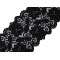 Elastic lace / insert width 15 cm - Black (18 Meters)