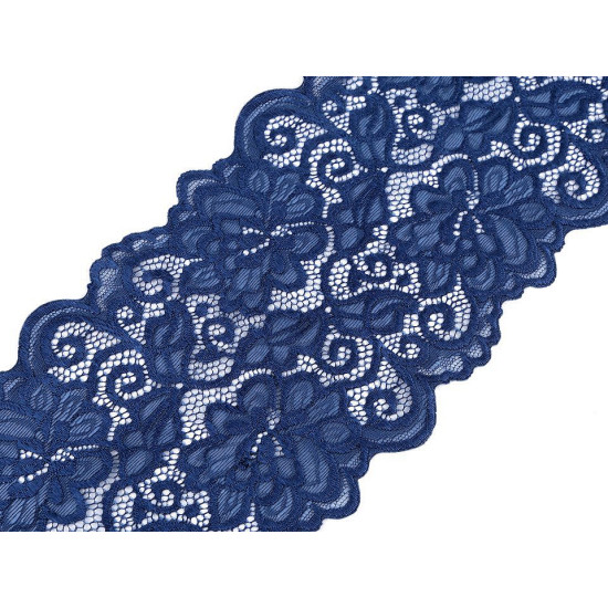 Koronka elastyczna szerokość 15 cm - Czarny (18 Metry) Koronka elastyczna szerokość 15 cm - Czarny (18 Metry)