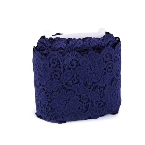 Koronka elastyczna szerokość 15 cm - Czarny (18 Metry) Koronka elastyczna szerokość 15 cm - Czarny (18 Metry)