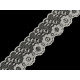 Polyamide / nylon lace width 36 mm - Dark red (1 Meter)