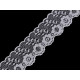 Polyamide / nylon lace width 36 mm - Dark red (1 Meter)