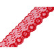 Polyamide / nylon lace width 36 mm - Dark red (1 Meter)