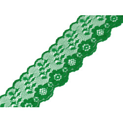 Polyamide / nylon lace width 36 mm - Pastel green (1 Meter)