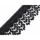 Guipure lace trim with tassels width 80 mm - Berlin blue (1 Meter) Guipure lace trim with tassels width 80 mm - Berlin blue (1 Meter)