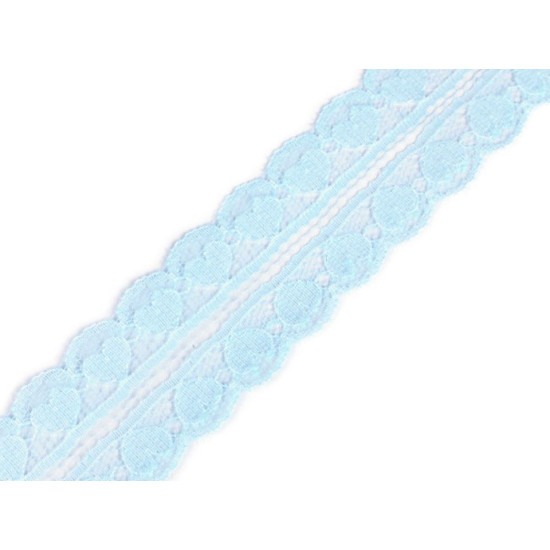 Polyamide lace trim / insert heart width 30 mm - Off white (18 Meters) Polyamide lace trim / insert heart width 30 mm - Off white (18 Meters)