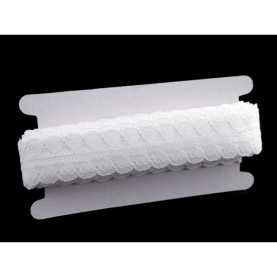 Polyamide lace trim / insert heart width 30 mm - Off white (18 Meters) Polyamide lace trim / insert heart width 30 mm - Off white (18 Meters)