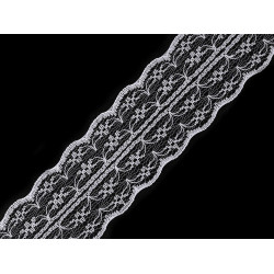 Polyamide lace trim / insert width 42 mm - White (15 Meters)